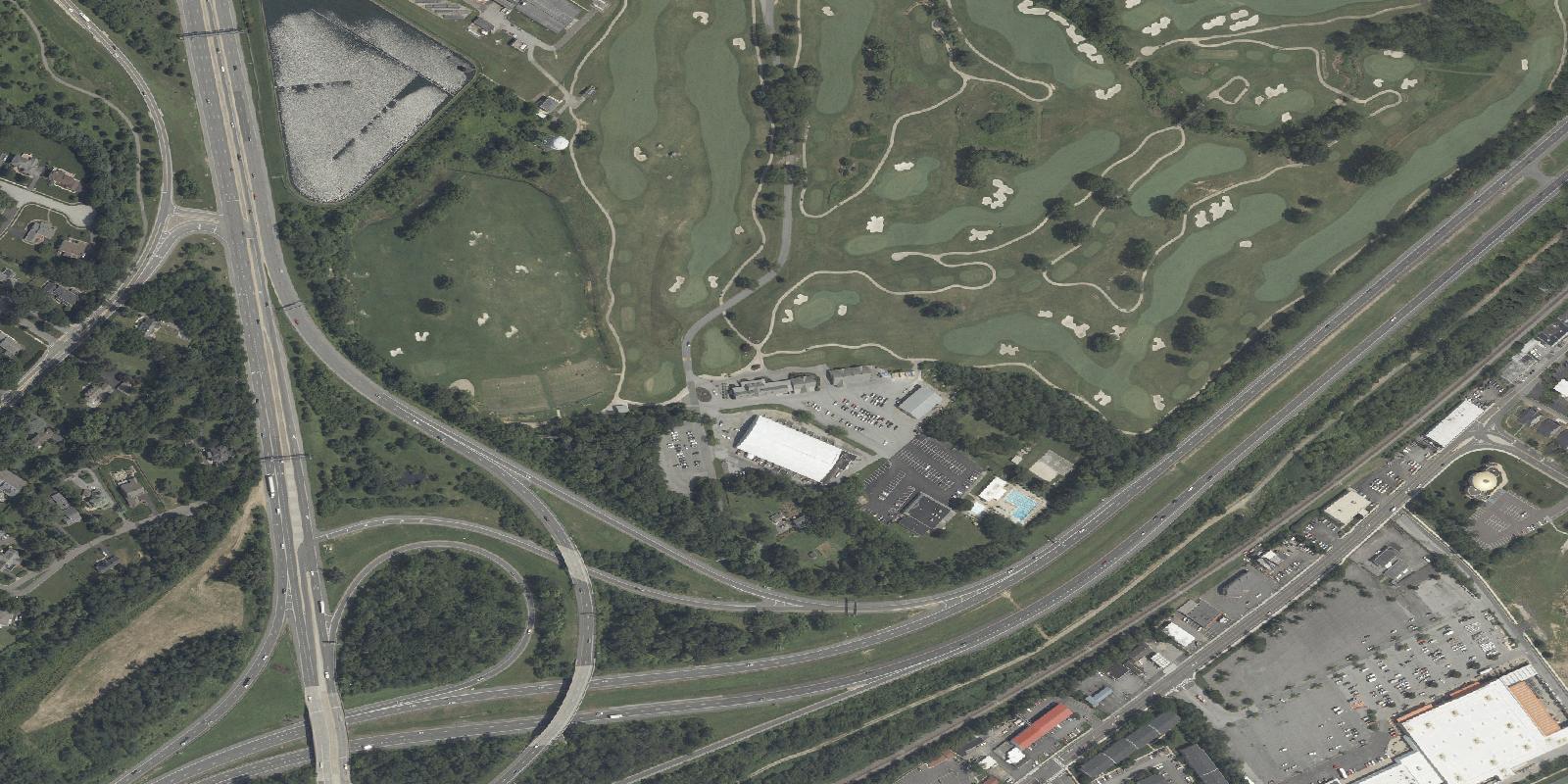 Satellite view of Rock Manor Golf Course