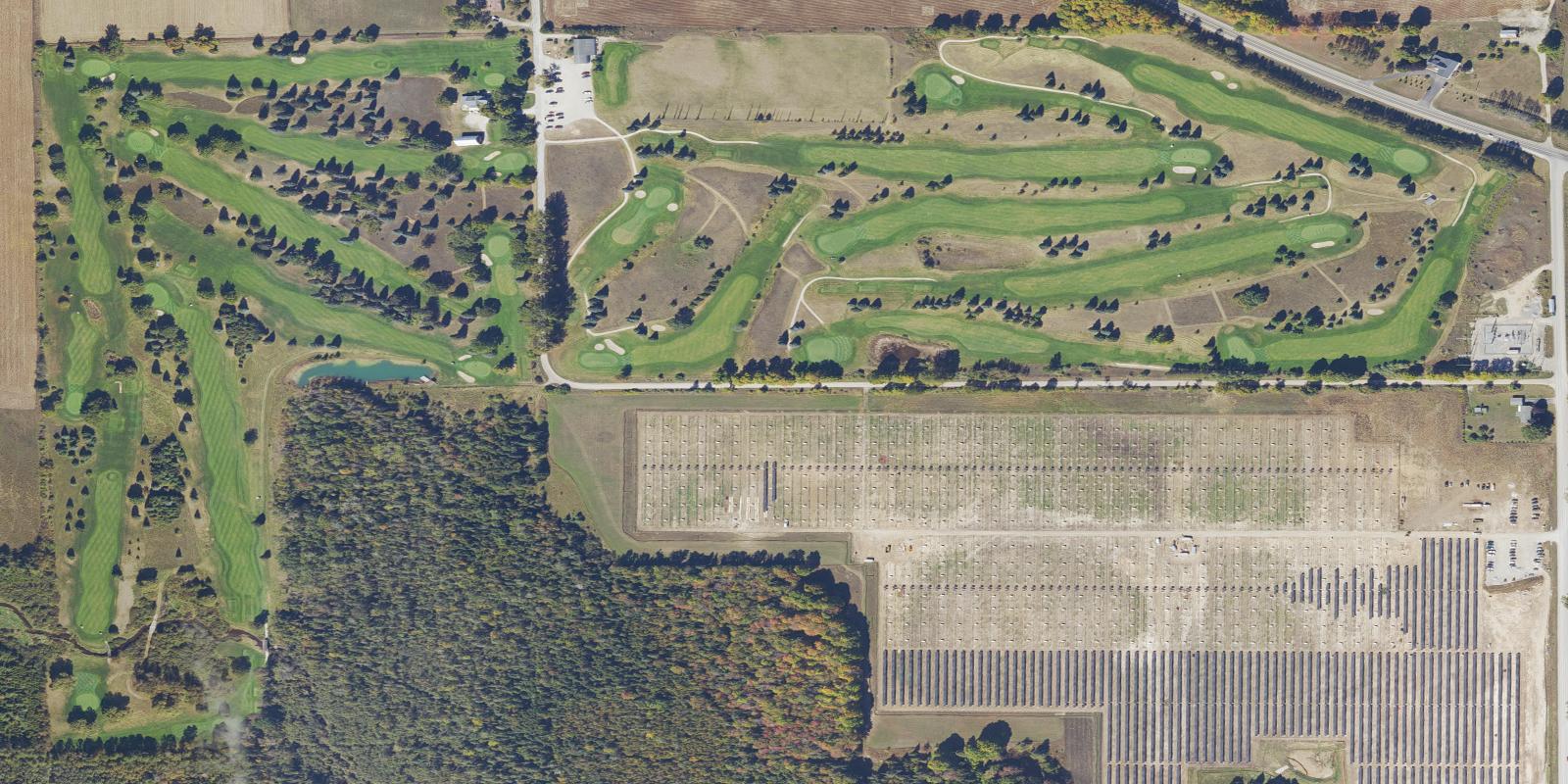 Satellite view of Rogers City Country Club