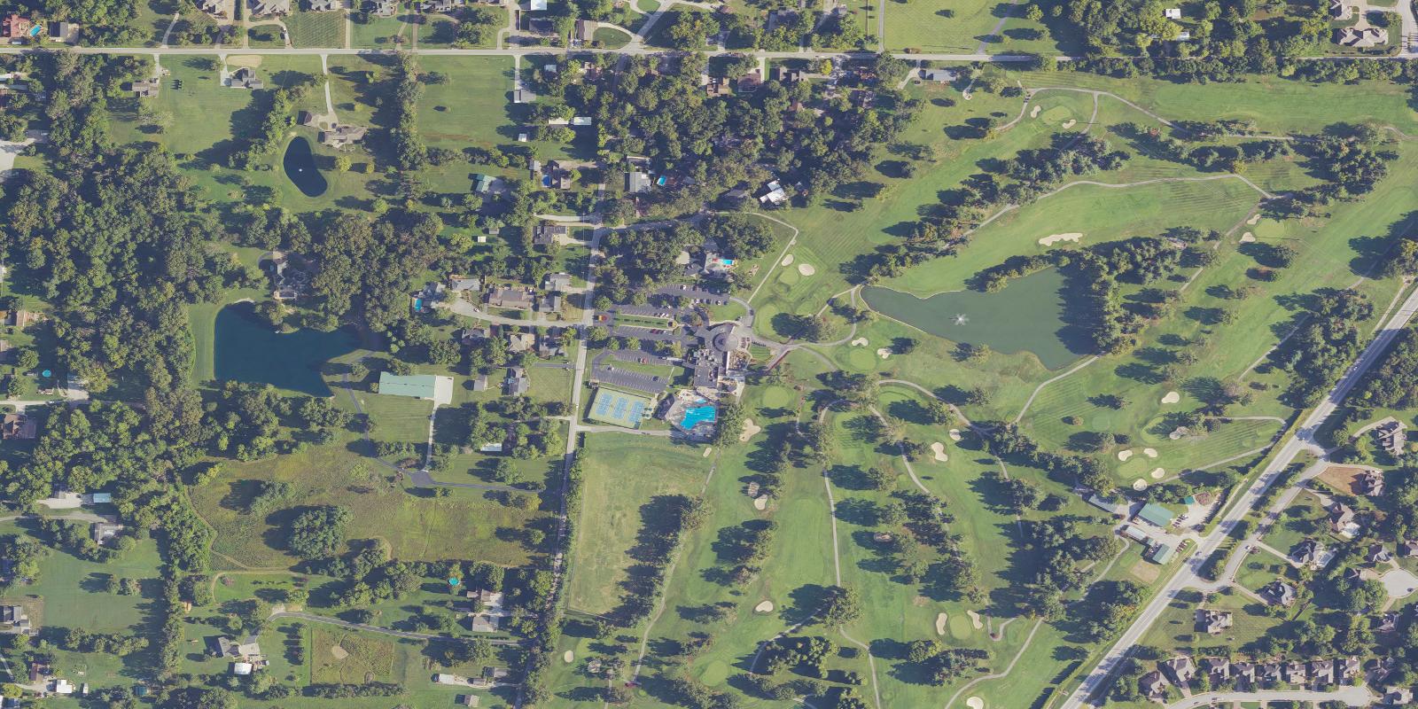Satellite view of Rolling Hills Country Club