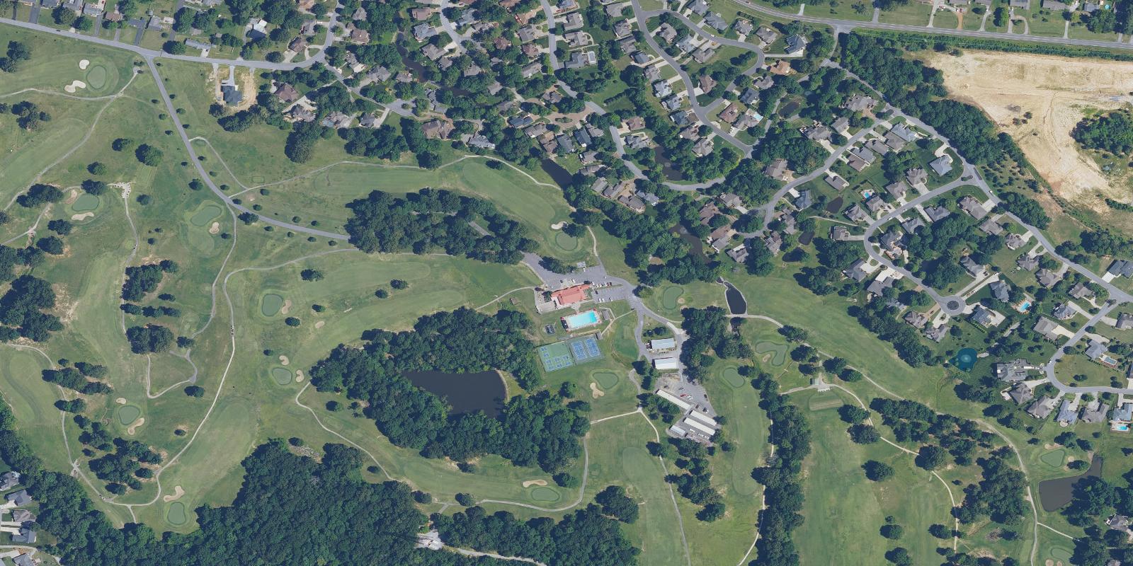 Satellite view of Rolling Hills Country Club
