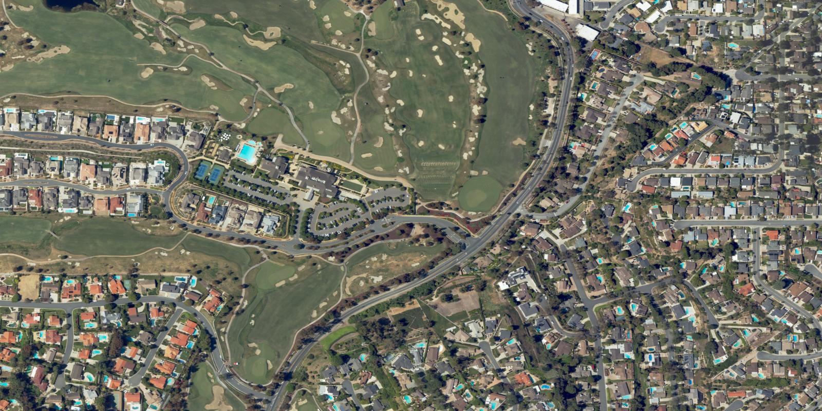 Satellite view of Rolling Hills Country Club