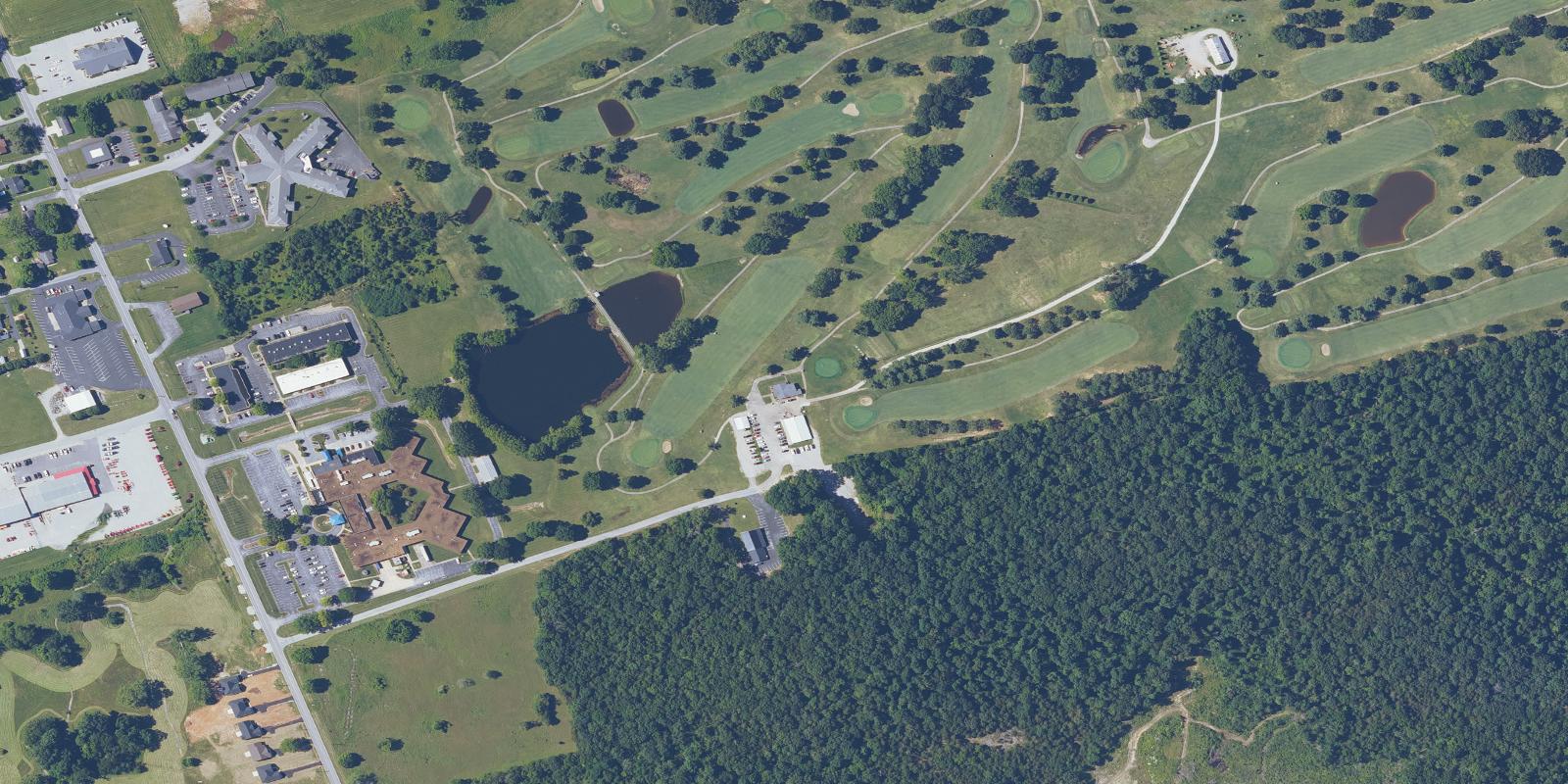 Satellite view of Rolling Hills Golf Course