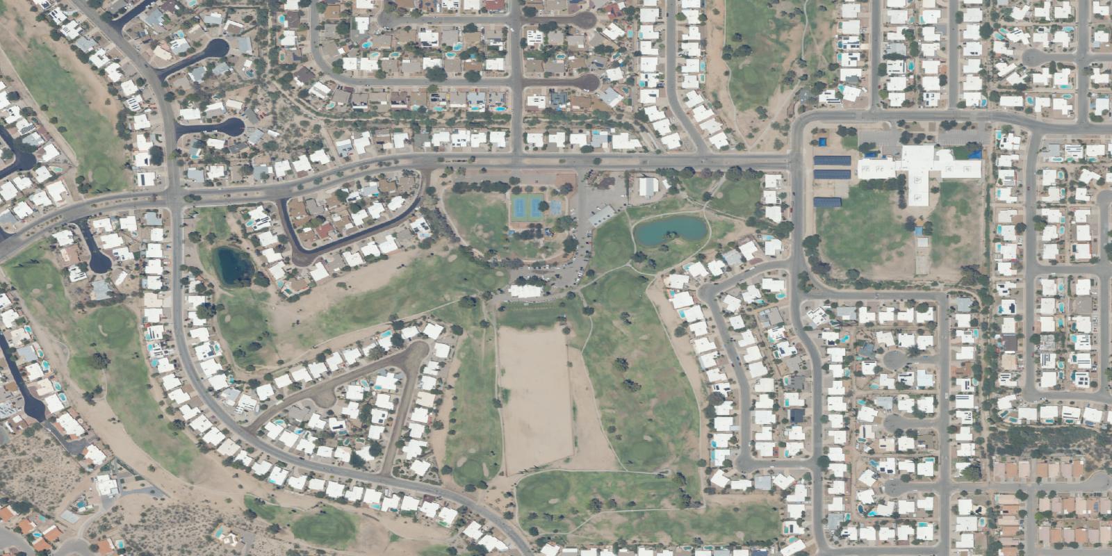 Satellite view of Rolling Hills
