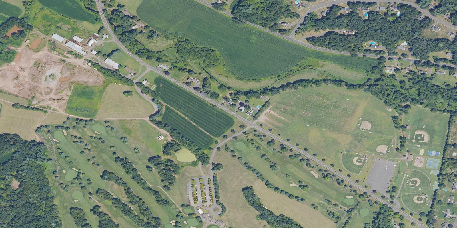 Satellite view of Rolling Meadows Country Club