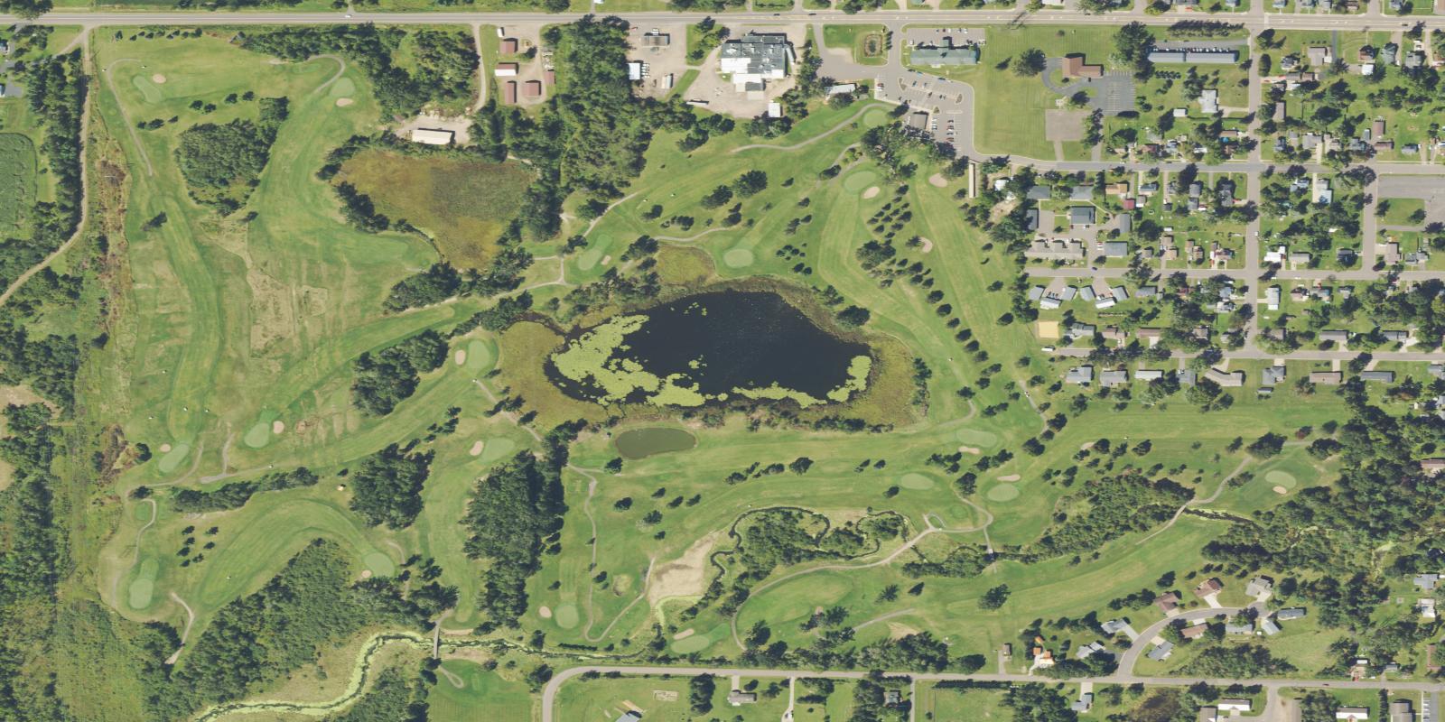 Satellite view of Rolling Oaks Golf Course