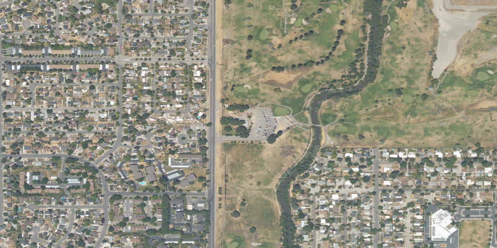 Satellite view of Rose Park Golf Club