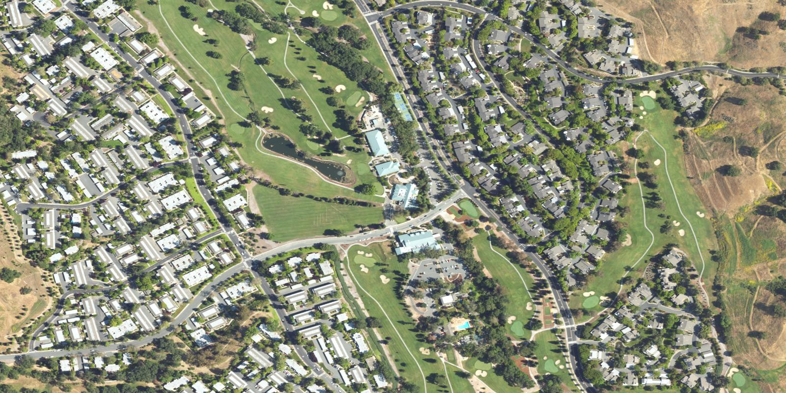Satellite view of Rossmoor Golf Course