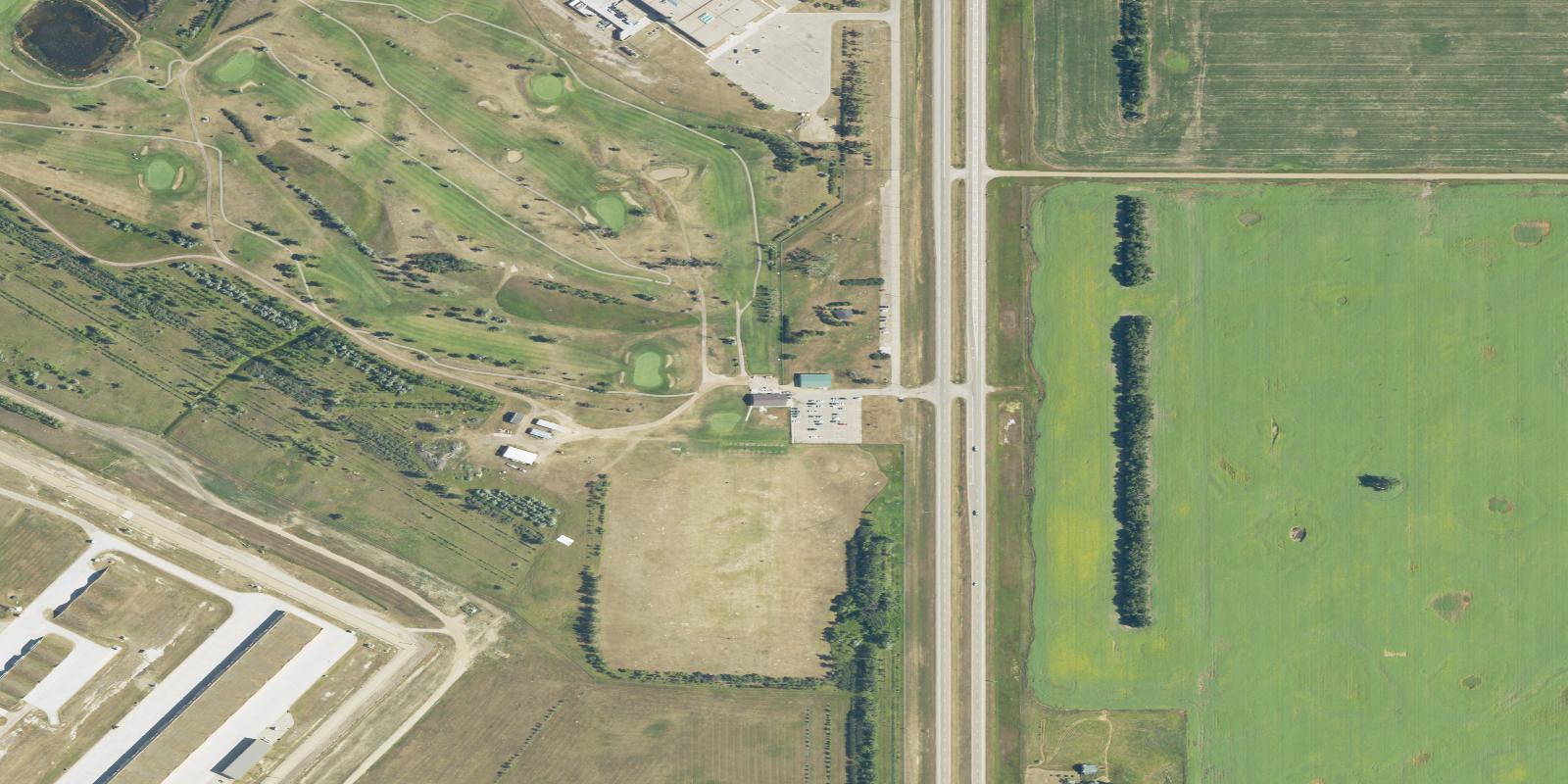 Satellite view of Roughrider Golf Course
