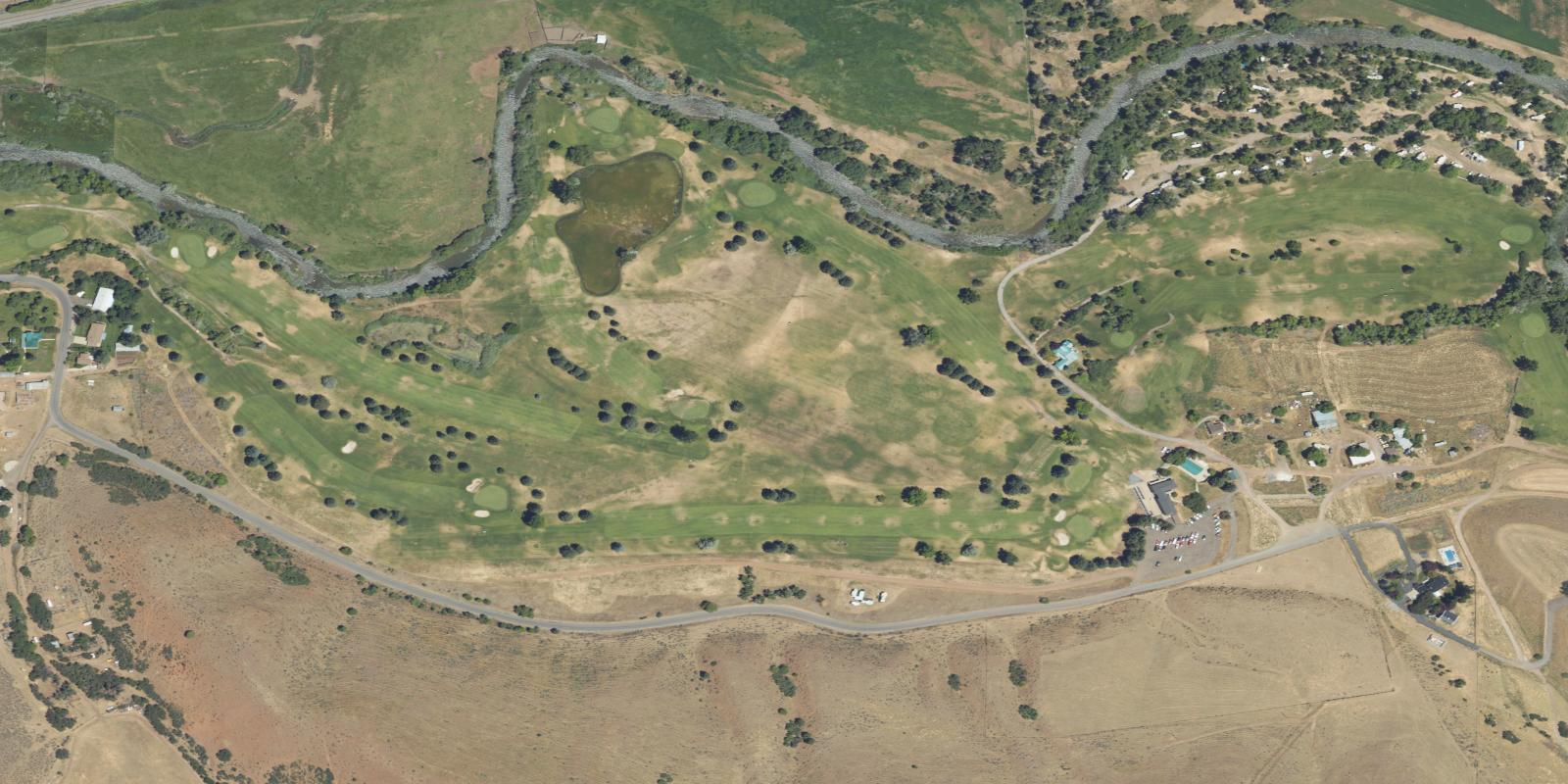 Satellite view of Round Valley Golf Course
