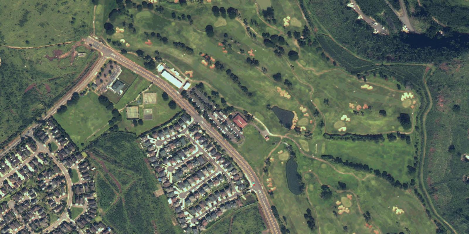 Satellite view of Royal Kunia Country Club