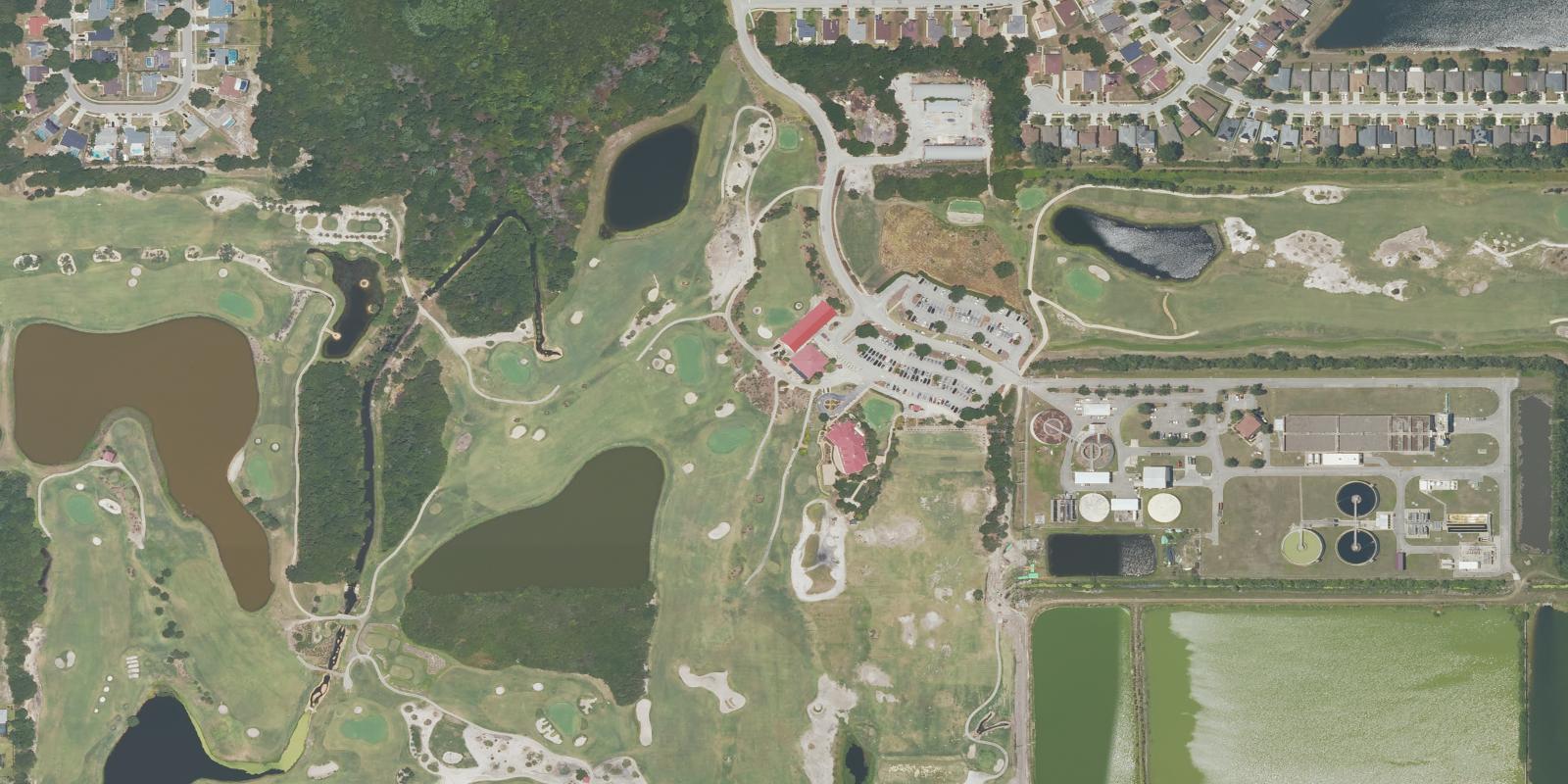 Satellite view of Royal St Cloud Golf Links Blue Red Course