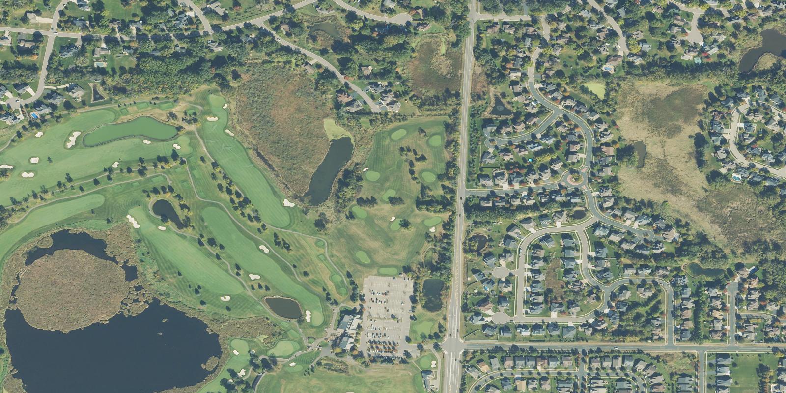 Satellite view of Rush Creek Golf Club - Mac 9
