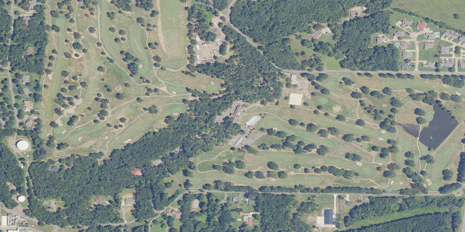 Satellite view of Russellville Country Club