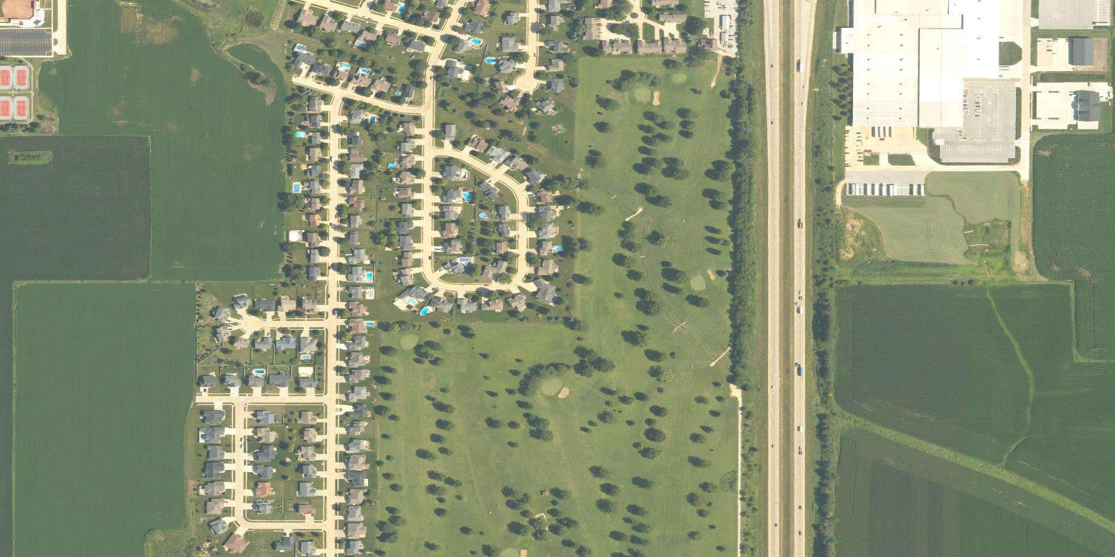 Satellite view of Rustic Ridge Golf Course