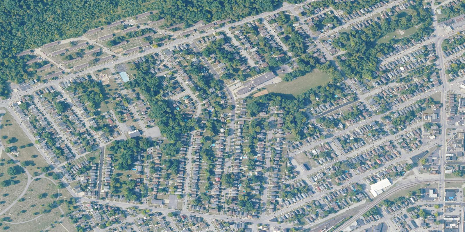 Satellite view of Ryland Lakes Country Club