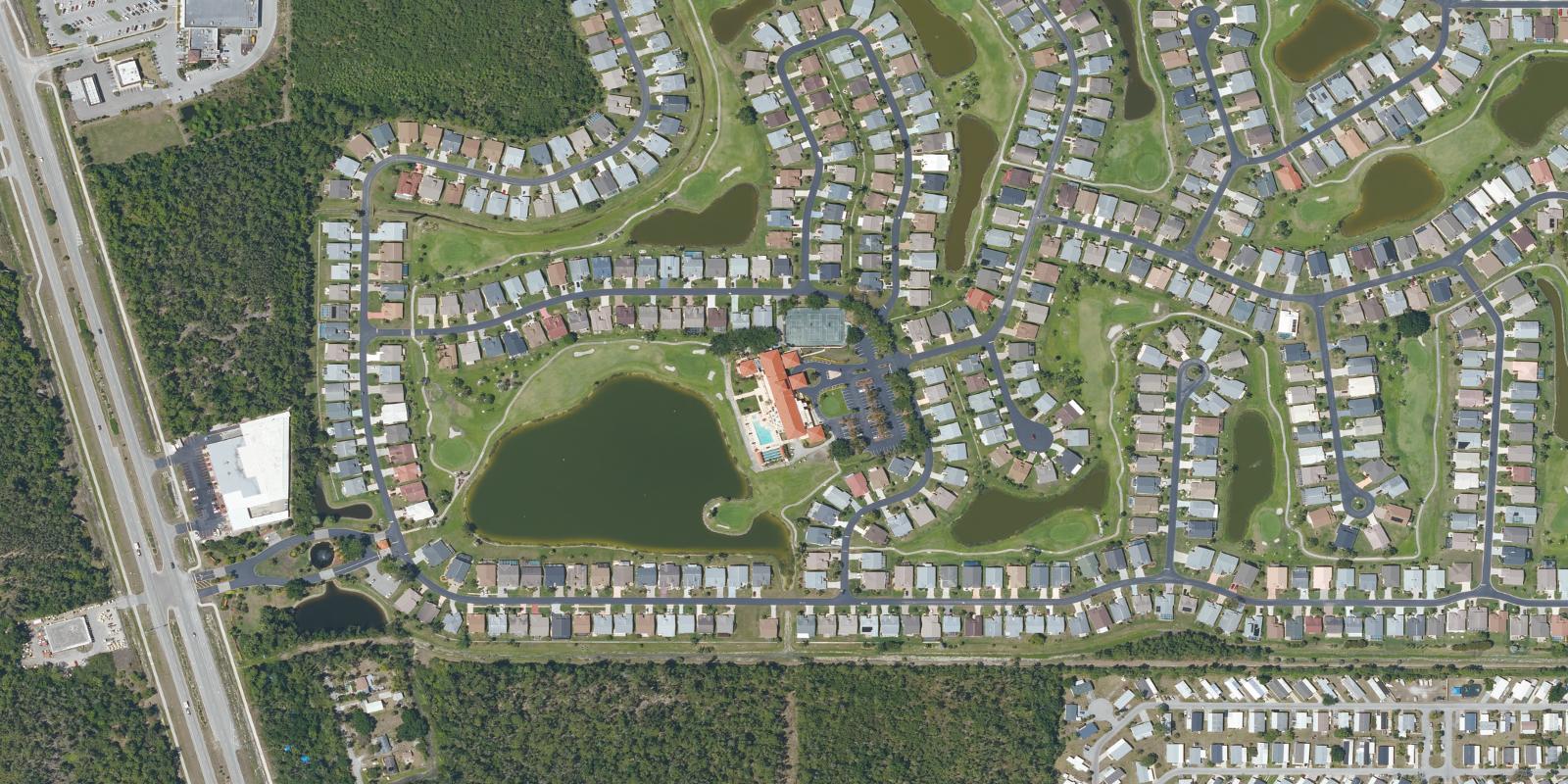 Satellite view of Sabal Springs Golf Racquet Club