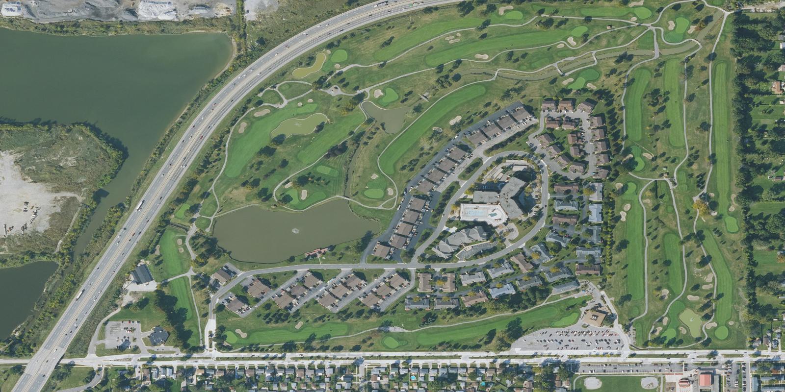 Satellite view of Saint Clair Shores Golf Club