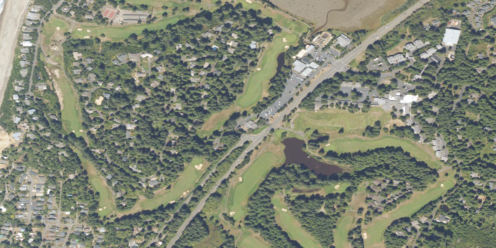 Satellite view of Salishan Golf Links