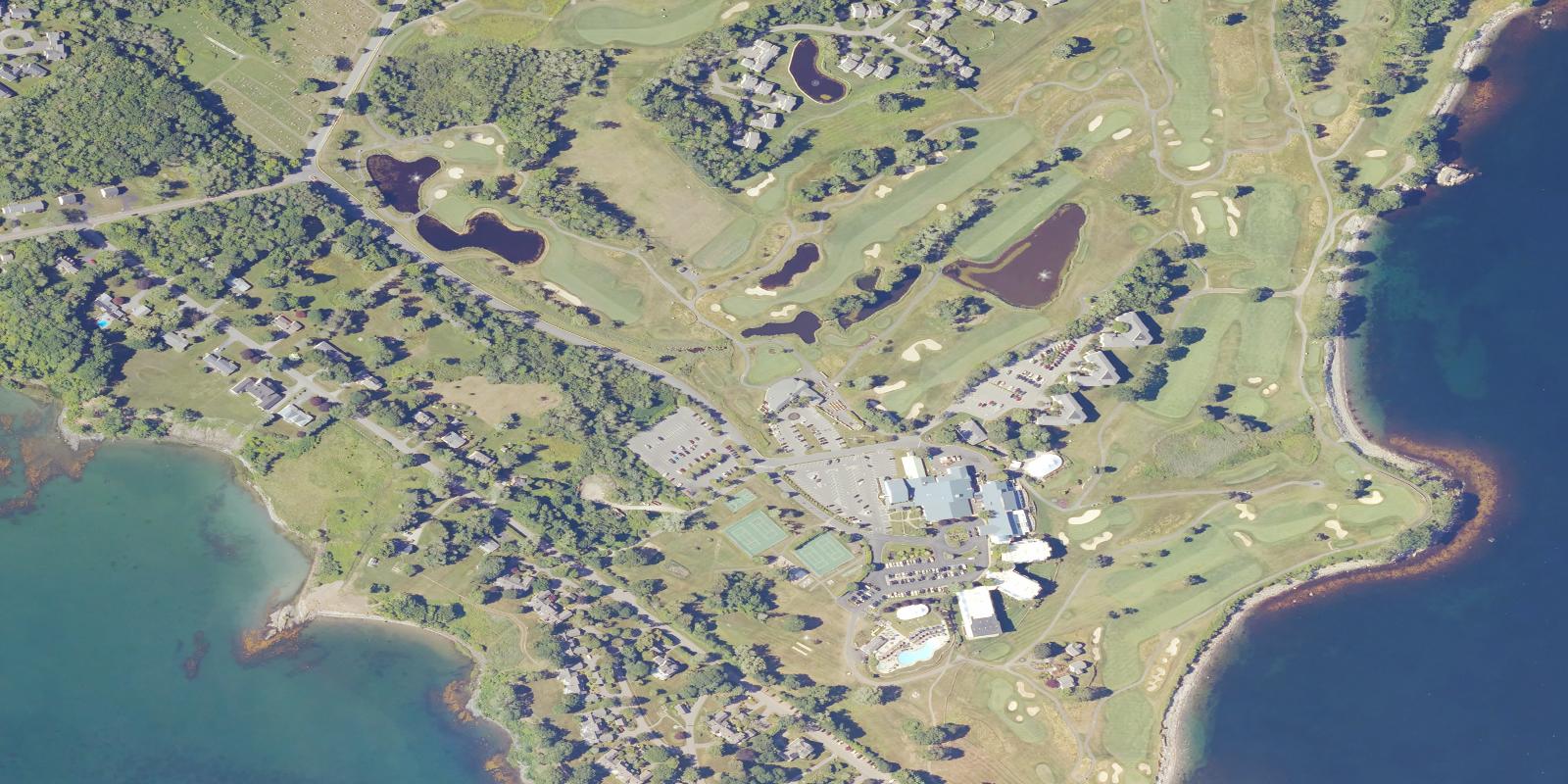 Satellite view of Samoset Resort Golf Club