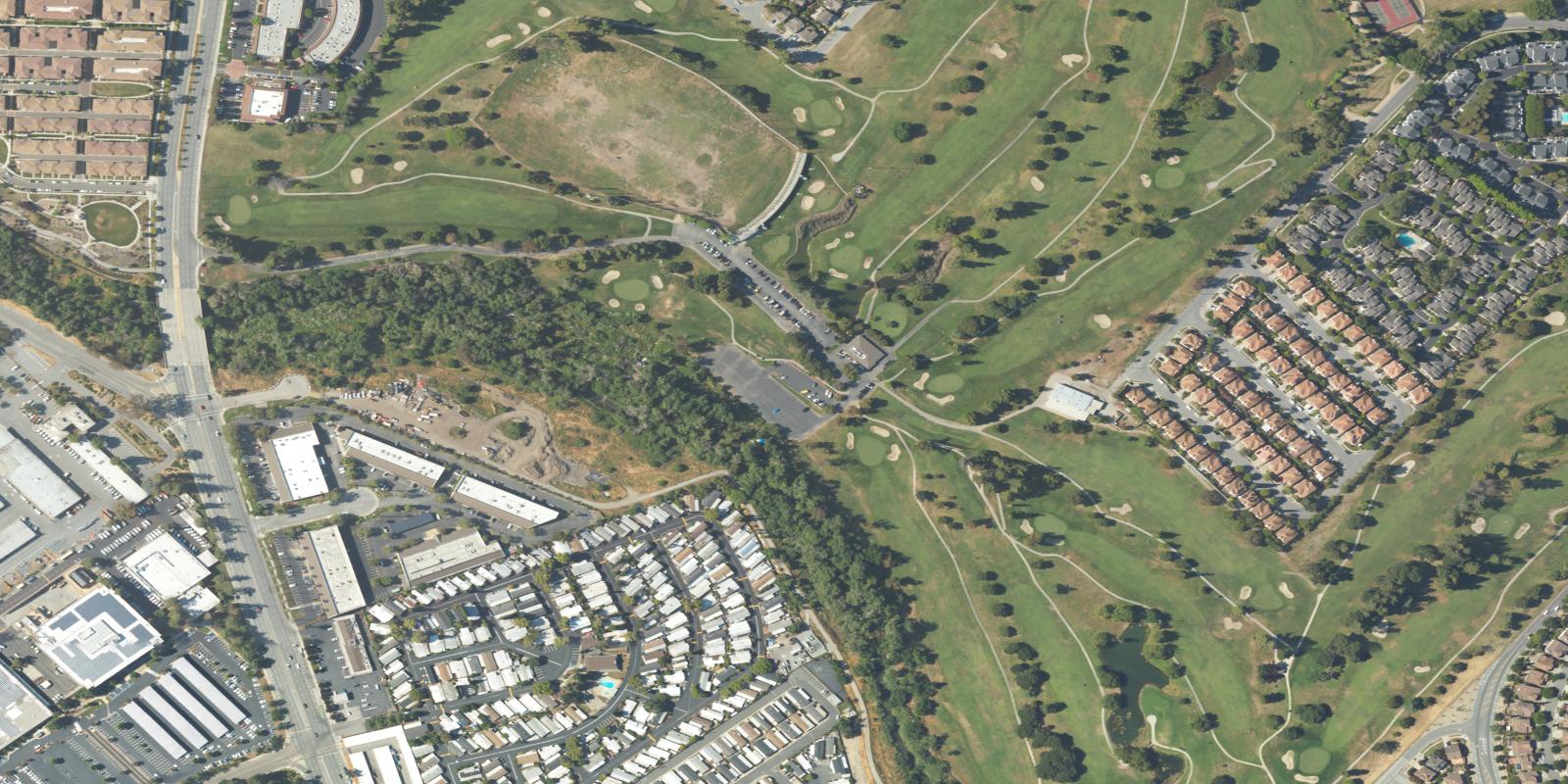 Satellite view of San Jose Municipal Golf Course