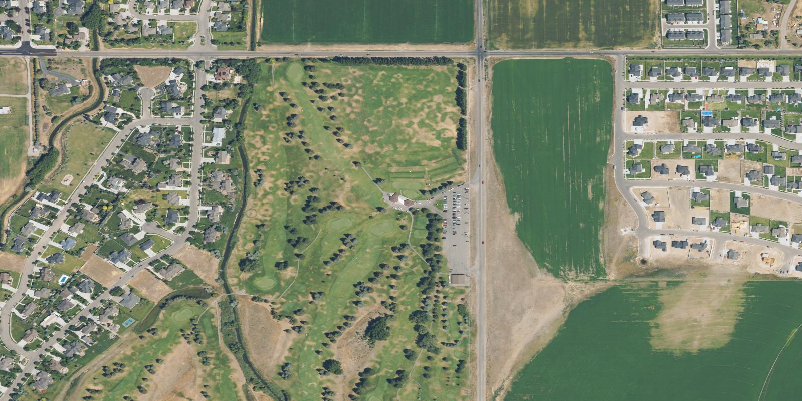 Satellite view of Sand Creek Golf Course