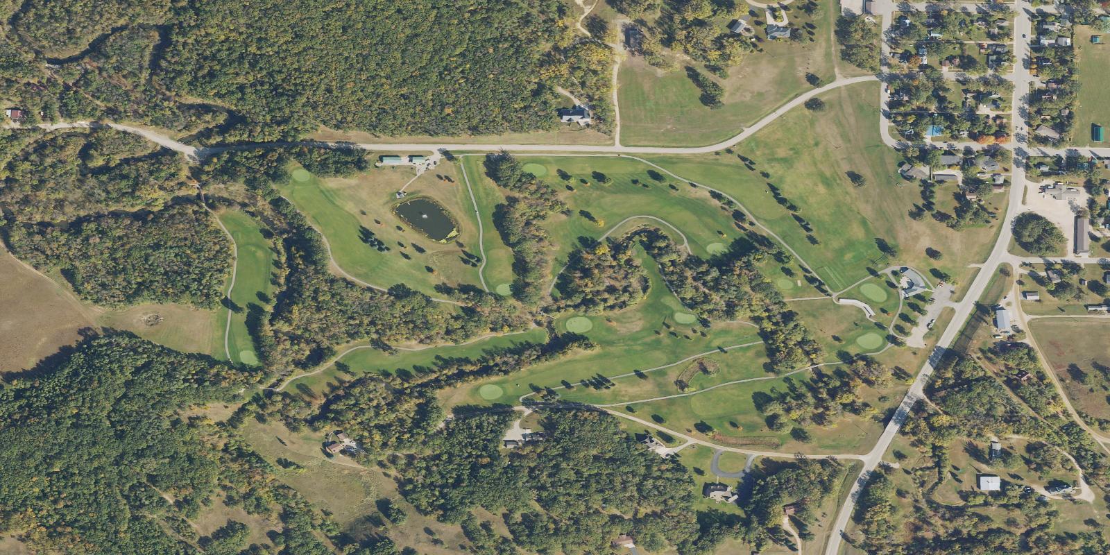 Satellite view of Sand Hill Golf Course