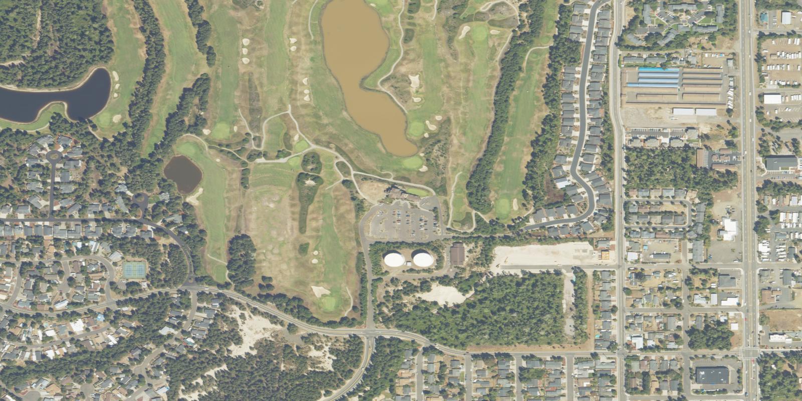 Satellite view of Sandpines Golf Links
