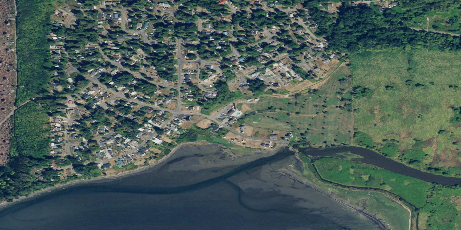 Satellite view of Sandy Pointe Golf Course