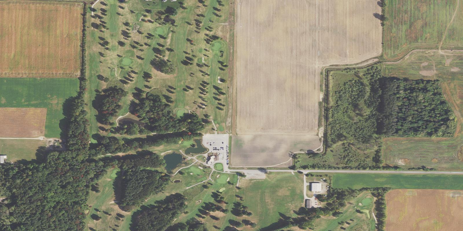Satellite view of Sandy Ridge Golf Course