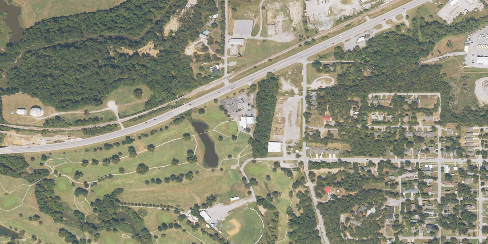 Satellite view of Sapulpa Municipal Golf Course