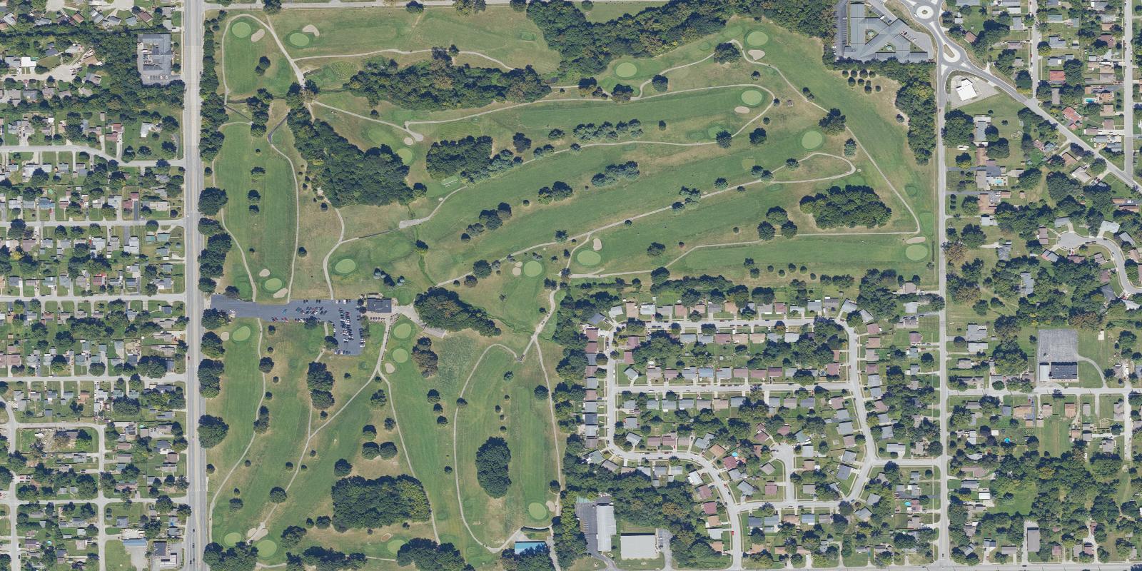 Satellite view of Sarah Shank Golf Course