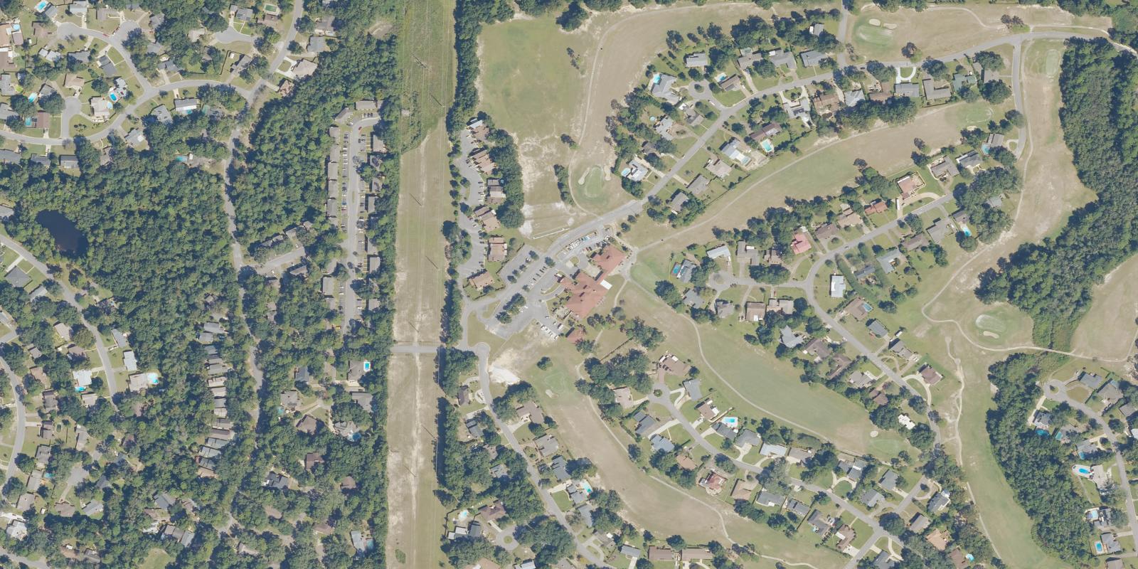 Satellite view of Scenic Hills Country Club