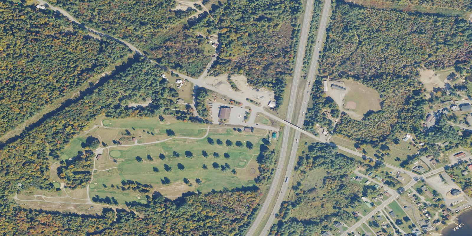 Satellite view of Schroon Lake Municipal Golf Course
