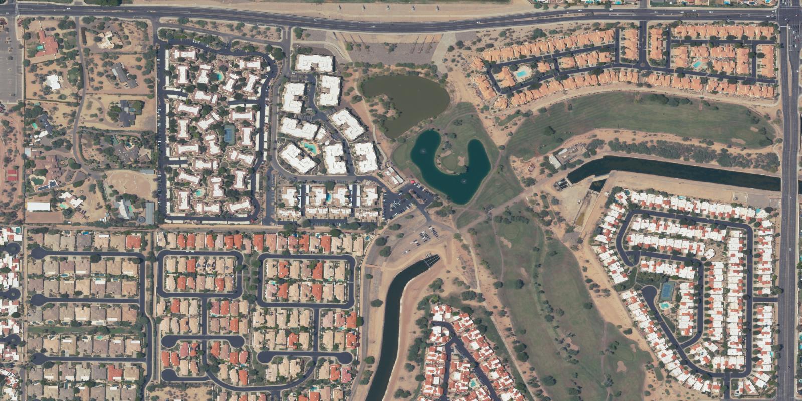 Satellite view of Scottsdale Silverado Golf Club