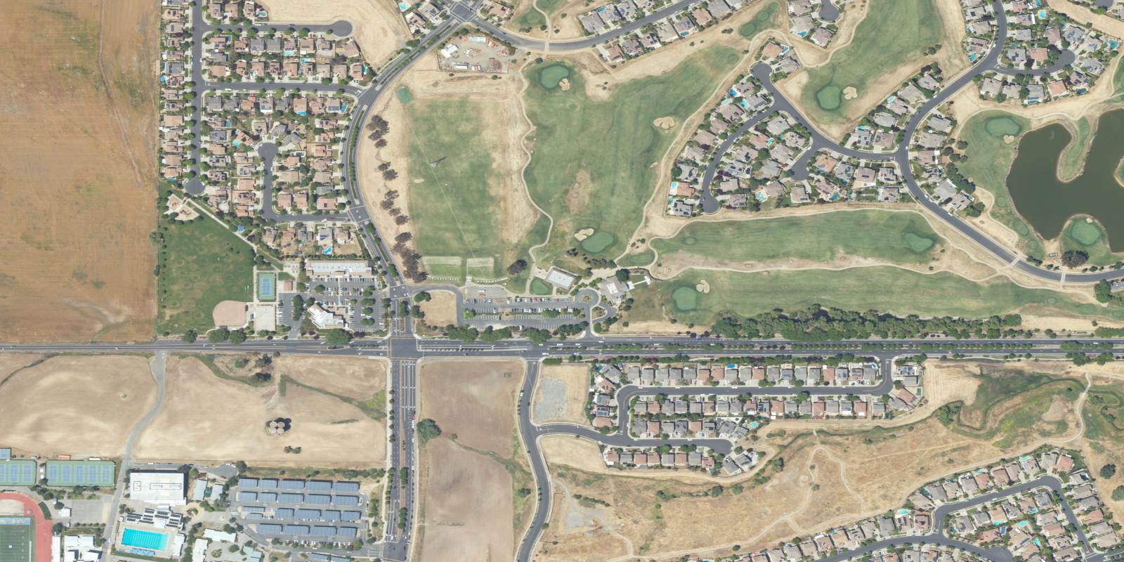 Satellite view of Shadow Lakes Club