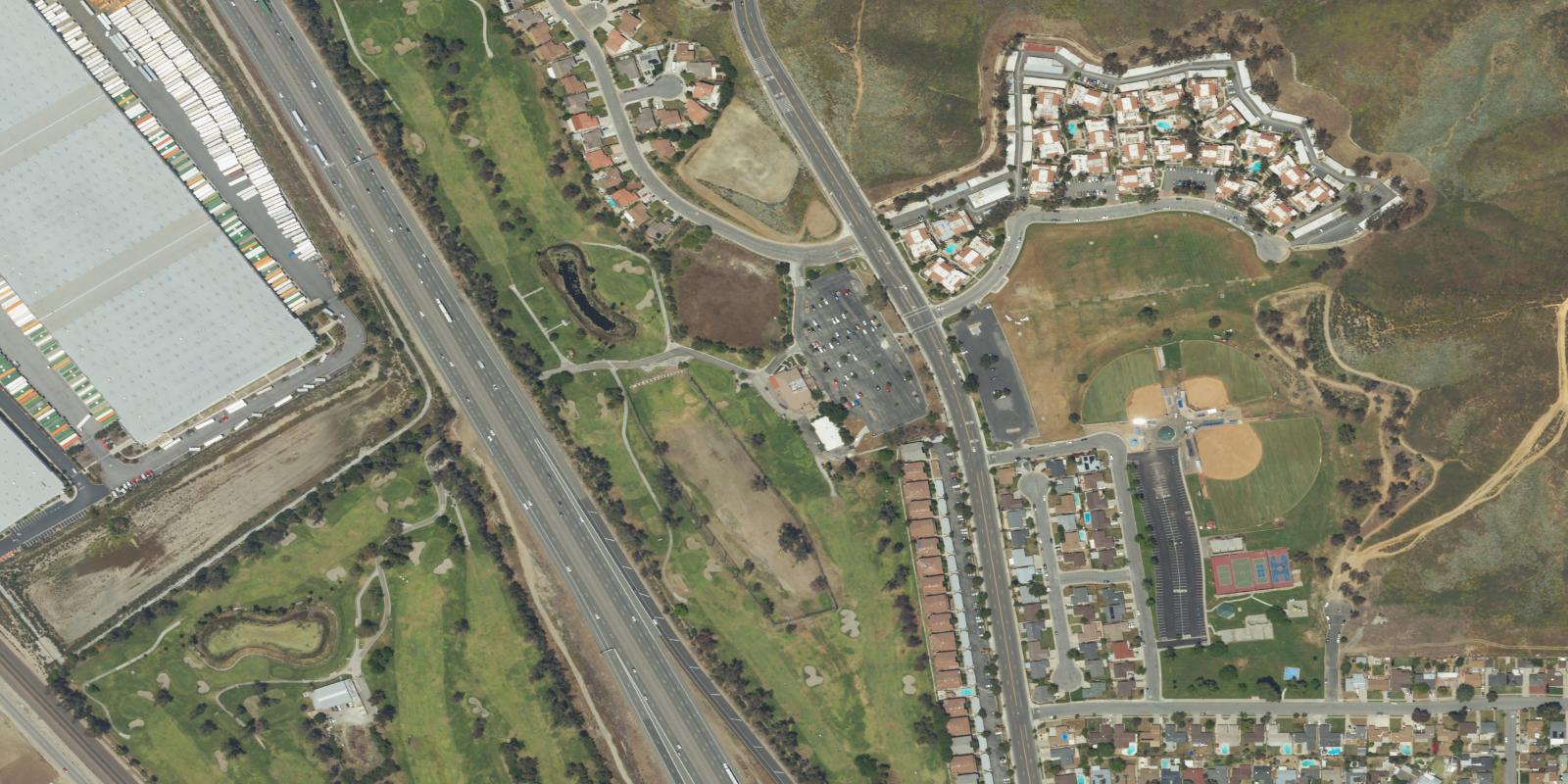 Satellite view of Shandin Hills Golf Club