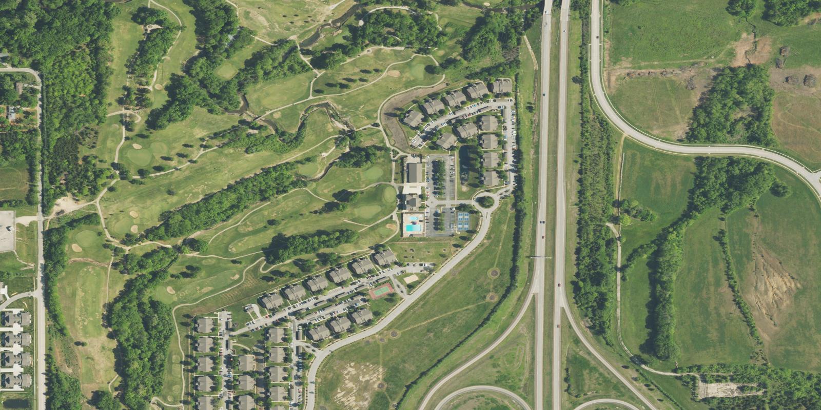 Satellite view of Shawnee Golf Country Club Heartland Hills Course