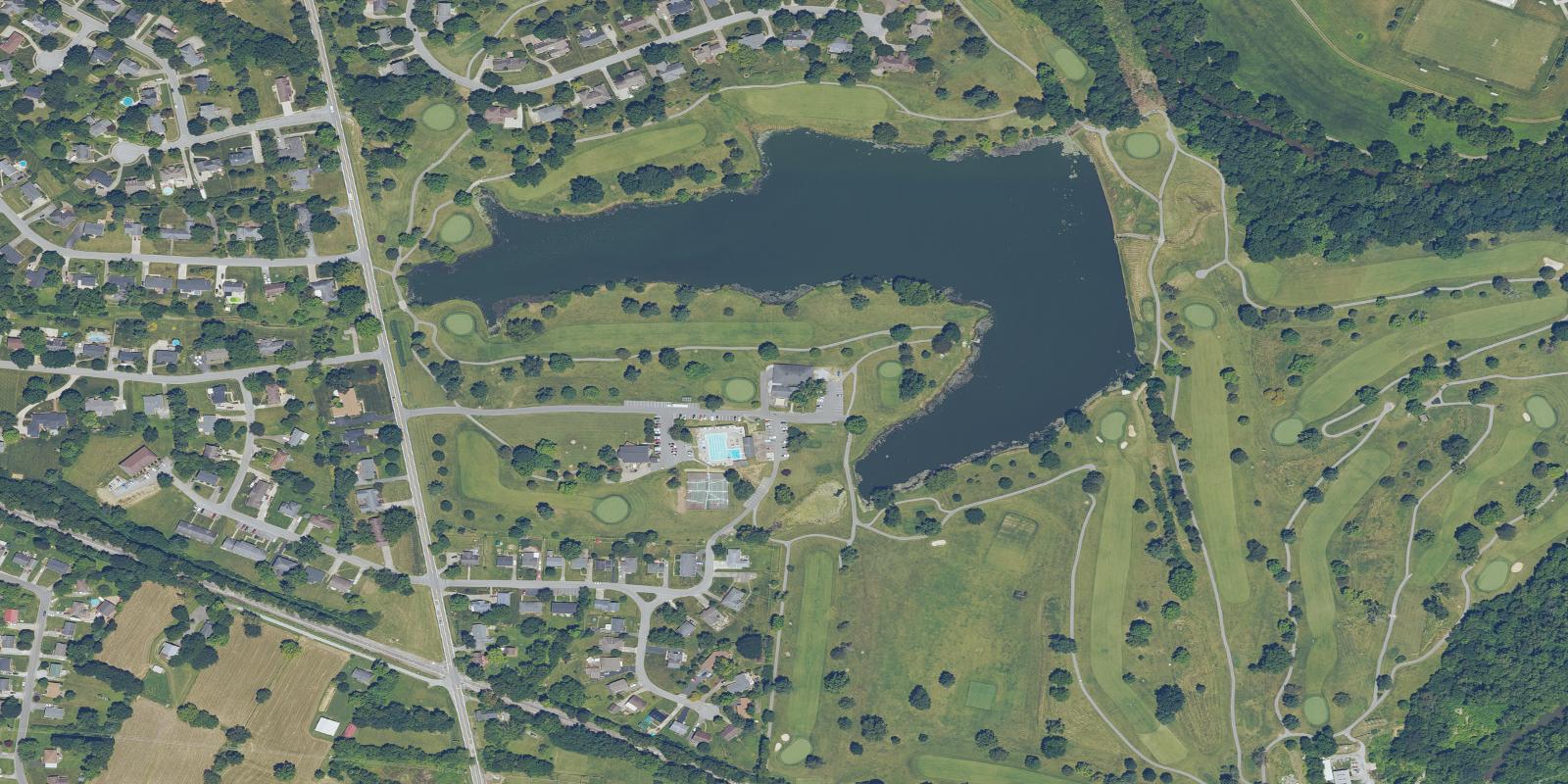 Satellite view of Shelbyville Country Club