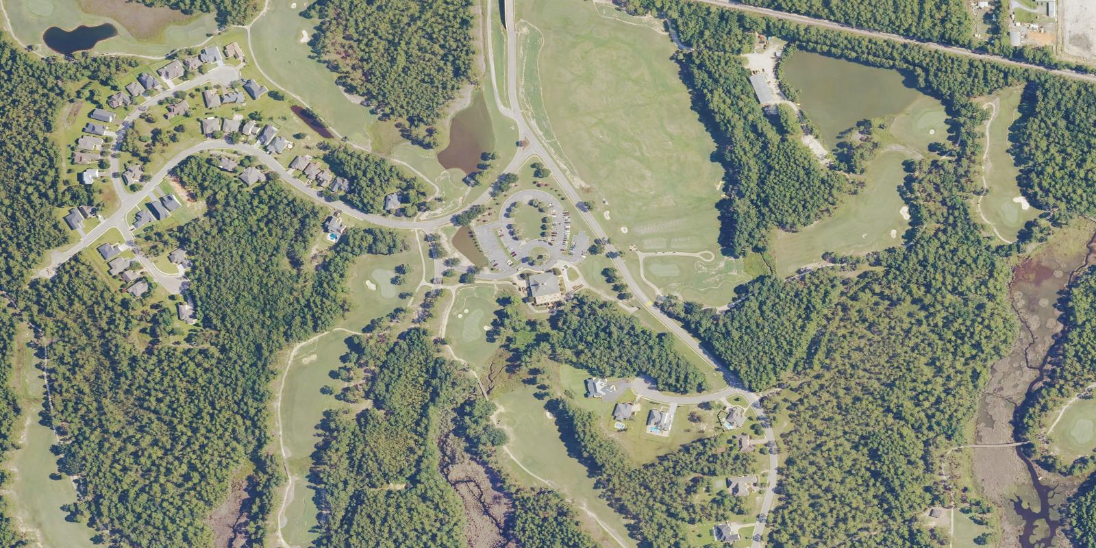 Satellite view of Shell Landing Golf Club