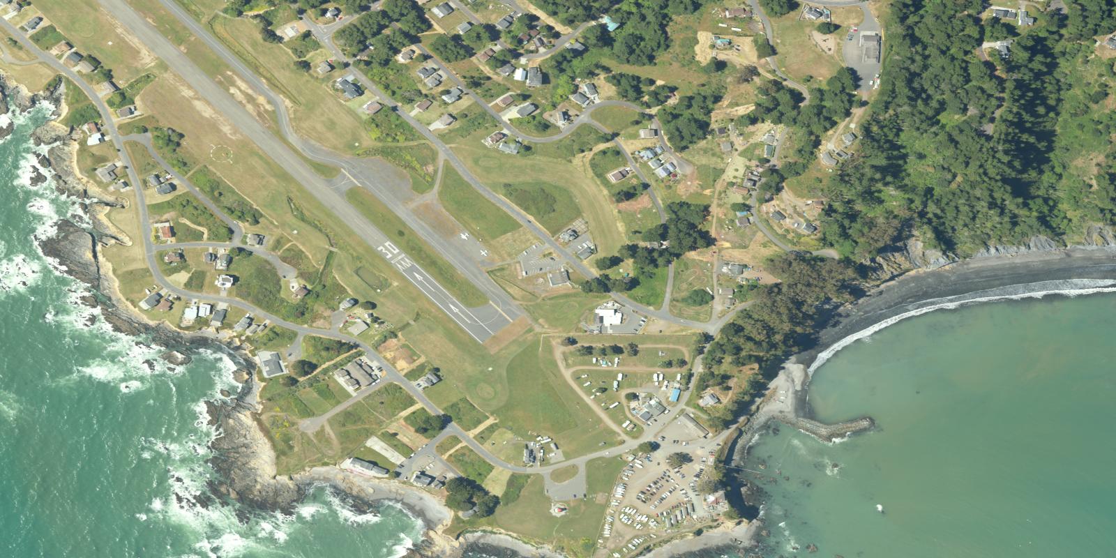 Satellite view of Shelter Cove Golf Course