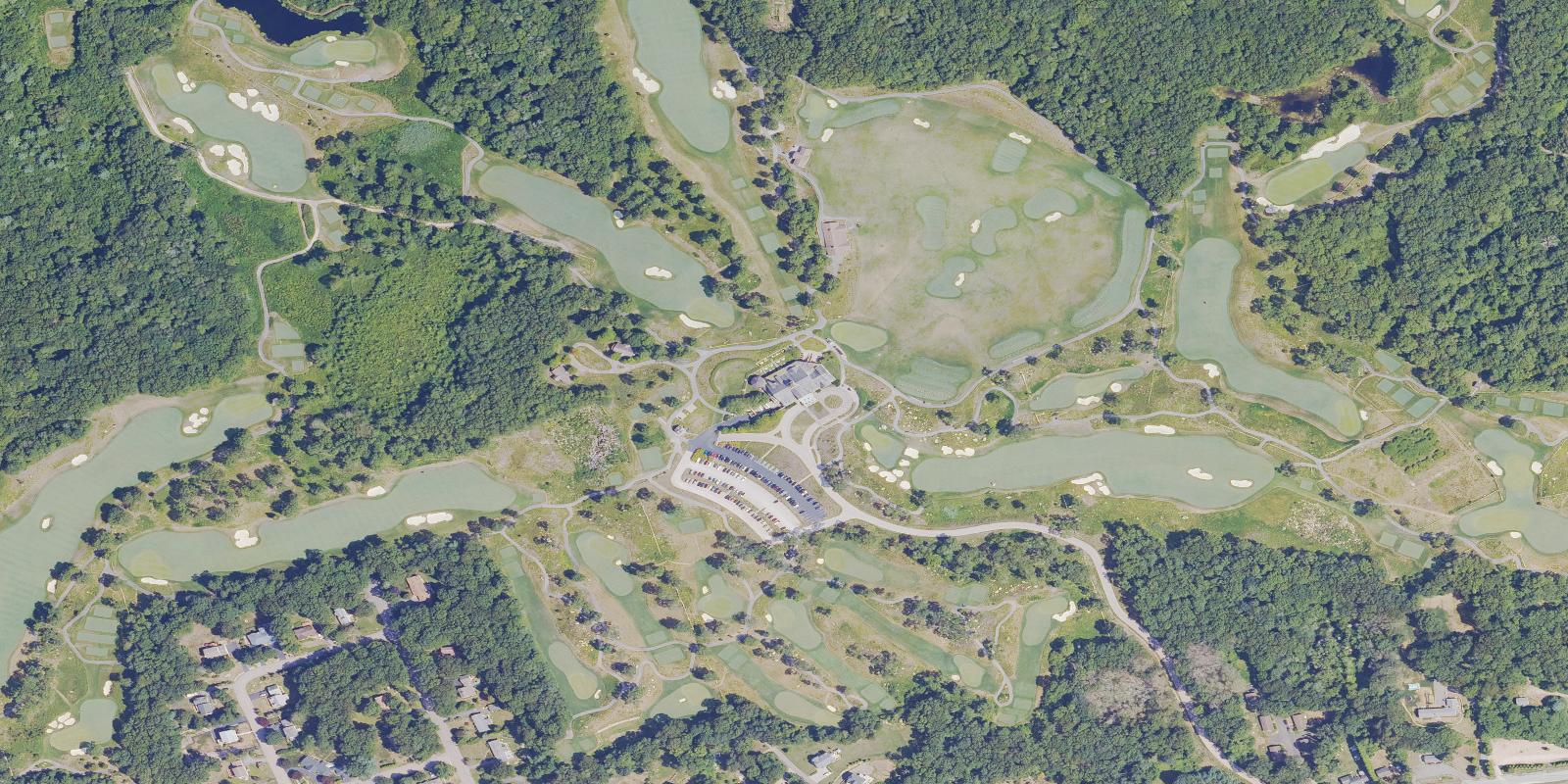 Satellite view of Shelter Harbor Golf Club