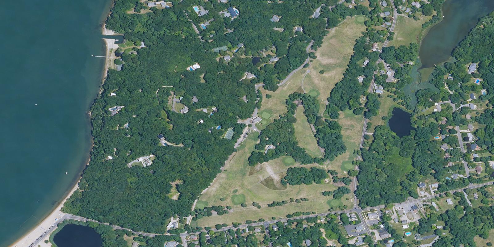 Satellite view of Shelter Island Country Club