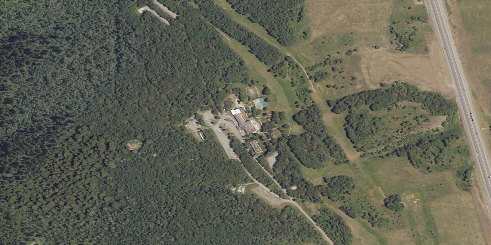 Satellite view of Sherwood Hills Golf Course