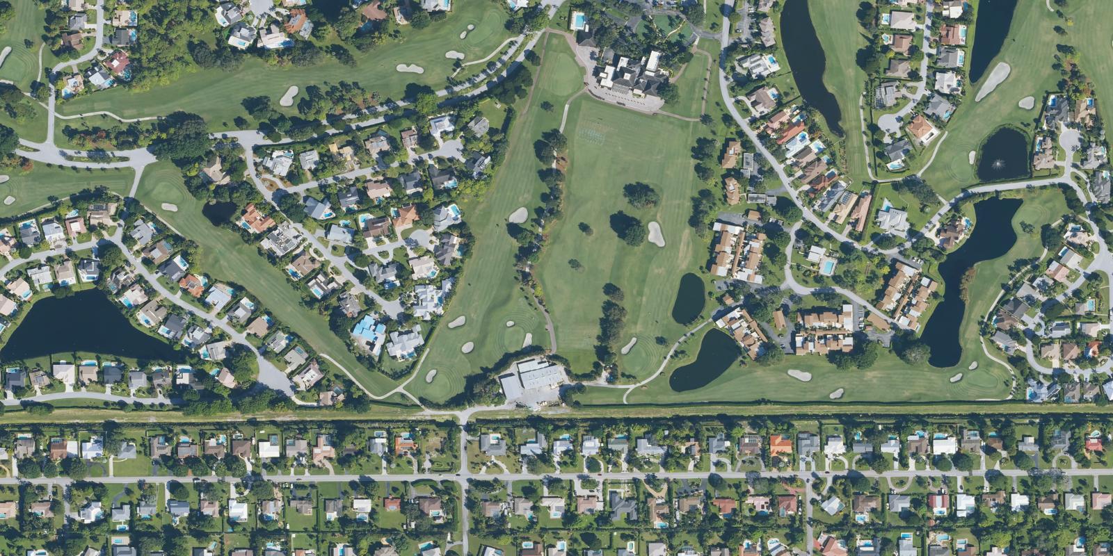 Satellite view of Sherwood Park Golf Course