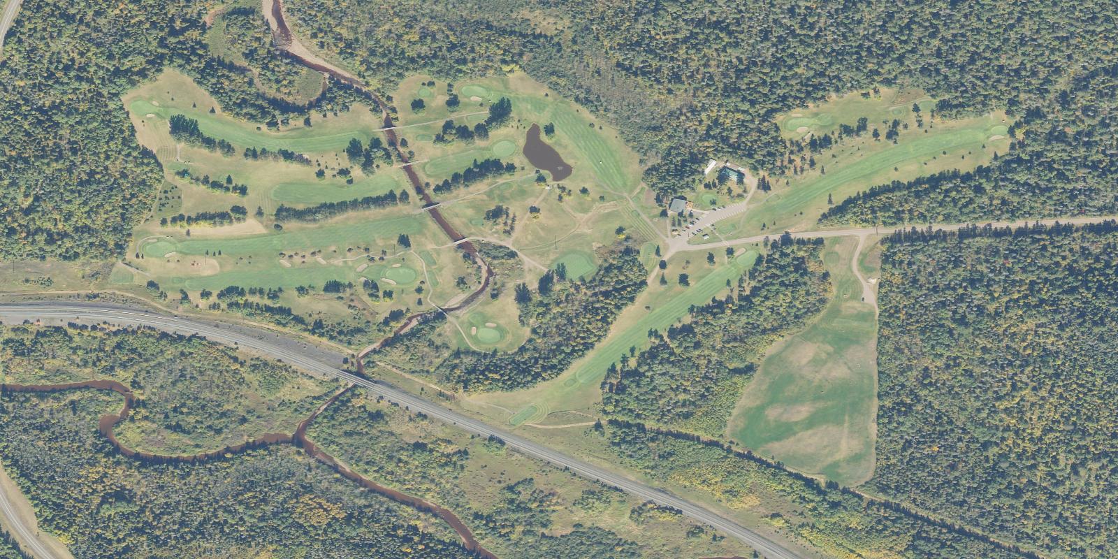 Satellite view of Silver Bay Golf Course