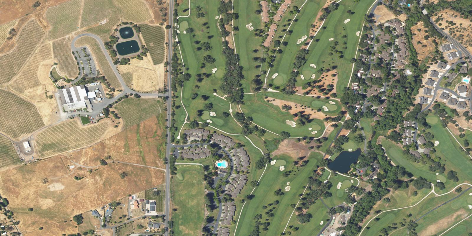 Satellite view of Silverado Resort Spa North Course