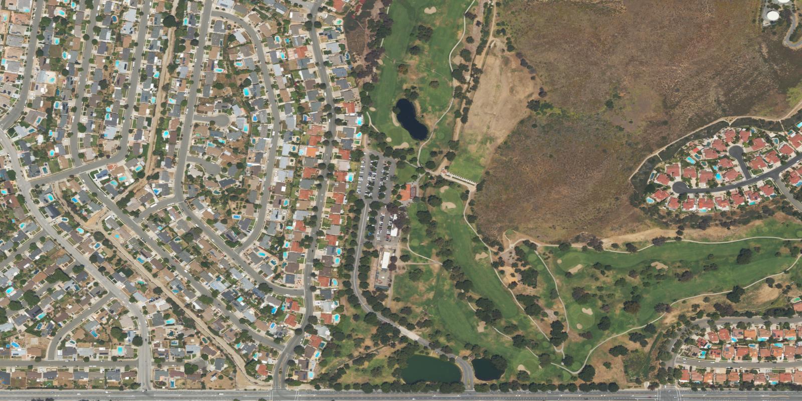 Satellite view of Simi Hills Golf Course