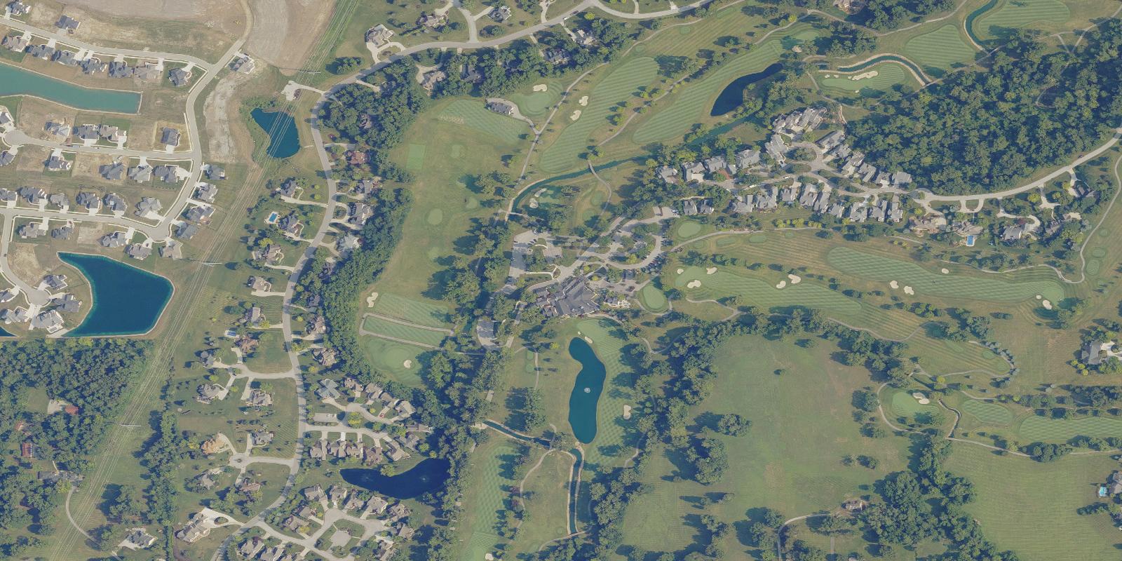 Satellite view of Sims Oak Hills Golf Club
