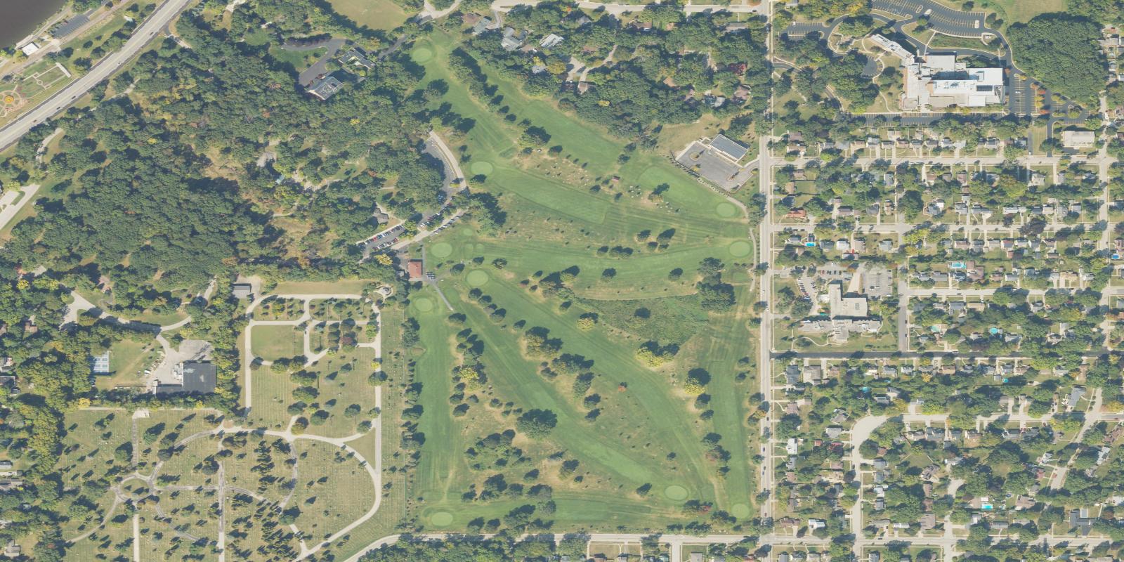 Satellite view of Sinnissippi Golf Course