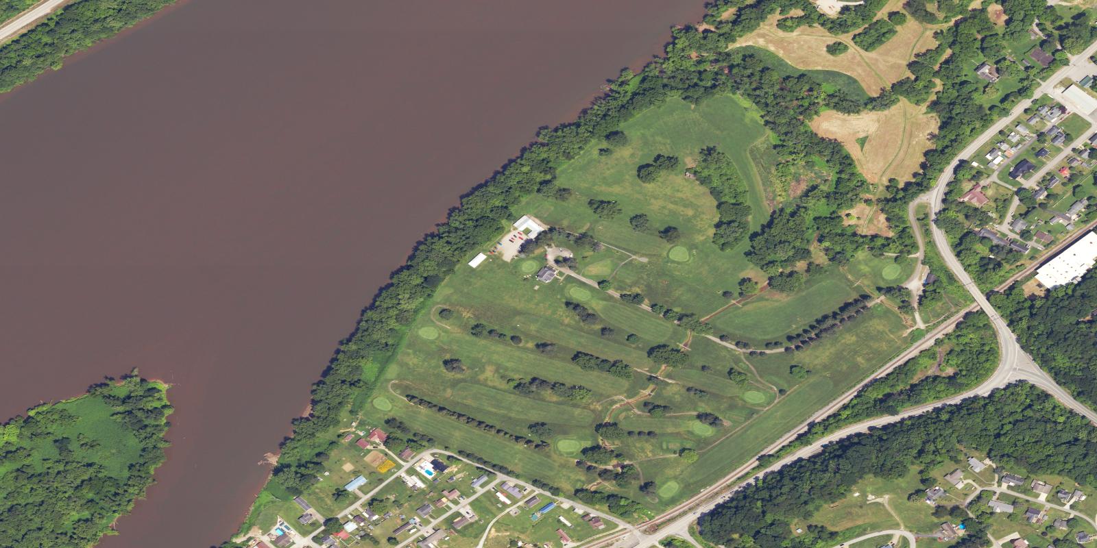 Satellite view of Sistersville Country Club